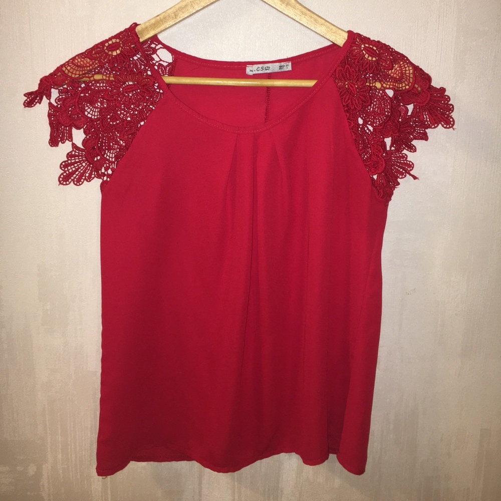 Red blouse